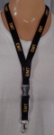 EMT Lanyard Neck ID/Card Key Holder GOLD lettering on Black